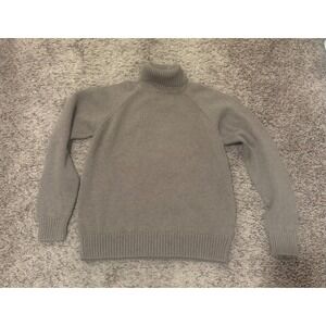 Jeanne Pierre Petite PM Turtleneck Sweater Women's Brown 100% Cotton